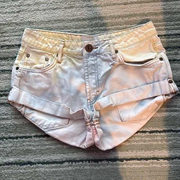 One Teaspoon tie dye low waist Bandits short - Picture 2 of 7